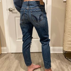Hollister ripped boyfriend jeans